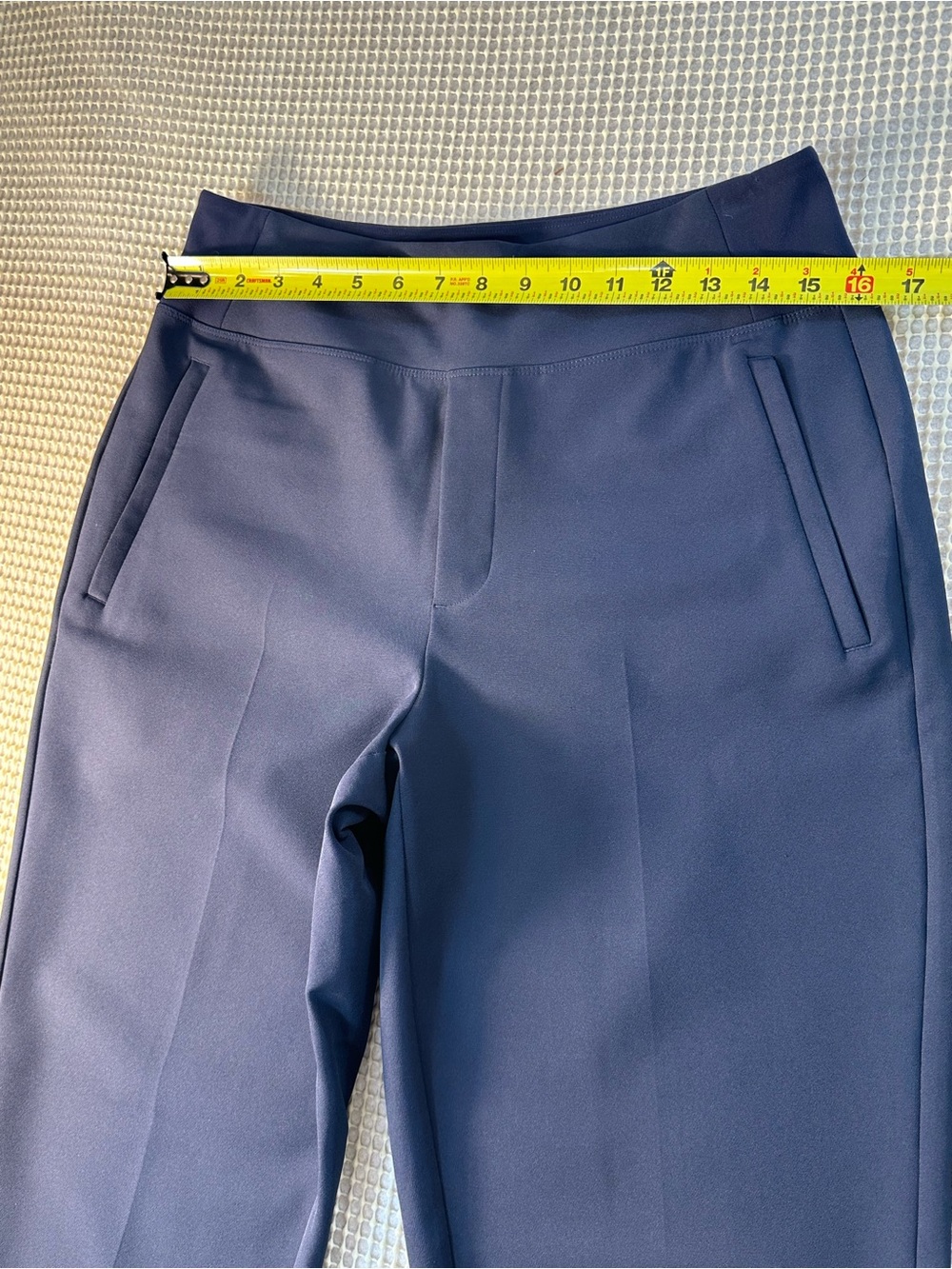 Athleta Endless High Rise Pant Navy Pull-On Stretch Slim Ankle Trouser Size 8 - Picture 9 of 9